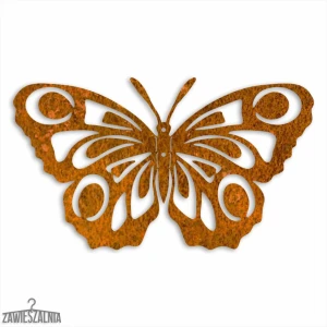 Zawieszalnia – 3D Wanddekoration Schmetterling Pfauenauge M 35 cm Cortenstahl