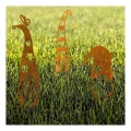 Gartendeko Gartenzwerg Wesołek L 21×41 cm – Cortenstahl mit natürlicher Patina 1008-1465-2 (2)