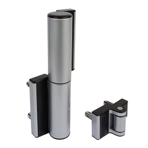 Locinox Puma – hydraulischer Selbstschließer und 180°-Scharnier für Gartentore bis 75 kg, silber