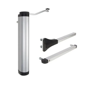 Locinox – vertikaler hydraulischer Türschließer für Tore 90° und 180° silber