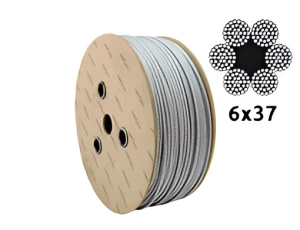 Verzinktes Stahlseil Ø8,0 mm 6×37 mit Fasereinlage FC