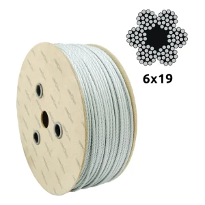 Verzinktes Stahlseil Ø12,0 mm 6×19 mit Fasereinlage FC