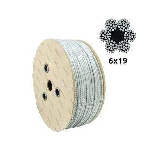 Verzinktes Stahlseil Ø10,0 mm 6×19 mit Faserseele FC