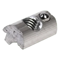 Nutstein M8 mit Federkugel für PV-Profil – Aluminium 6060