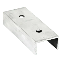 PV-Montageprofil-Verbinder Aluminium 120 mm – U-Profil 25×45×25