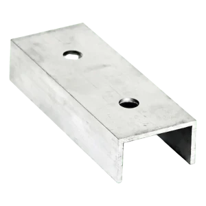 PV-Montageprofil-Verbinder Aluminium 120 mm – U-Profil 25×45×25