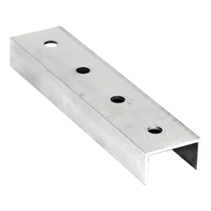 PV-Montageprofilverbinder Aluminium 20 cm – U-Profil 25×45×25 mm
