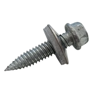 Bimetall-Blechschraube, rostfrei, 6,0×25 mm mit Unterlegscheibe – Montage von PV- und Stahlkonstruktionen