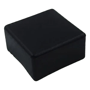 Flache Endkappe schwarz für PV-Montageprofil 40×40 mm – Typ 3 LLDPE