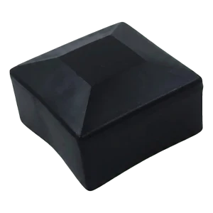 Schwarze Endkappe aus LLDPE für PV-Montageprofile 40×40 mm – Typ 2