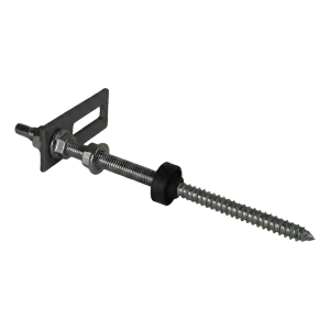 Doppelgewindeschraube M10×200 mit Adapter 80×30 mm für PV-Montage