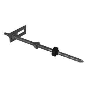 Doppelgewindeschraube M10x250 mit Montageadapter 80x30 mm für PV-Konstruktionen