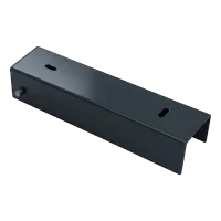 U-Profil für Zaunsockel 200×50 mm, Stahl, anthrazit