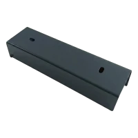 U-Profil für Zaunsockel 200×55 mm – verzinkter Stahl, anthrazit