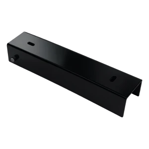 U-Profil für Zaunsockel 200×50 mm schwarz – Stahl-Montagehalterung