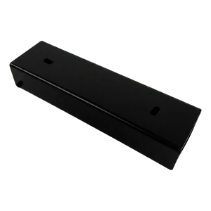 Winkelprofil für Zaunsockel 200×55 mm schwarz – Stahl-Verbindungshalterung