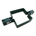 Zwischenschelle für Zaunpaneele, quadratisch, 80×80 mm, grün RAL 6005 001-614 (1)