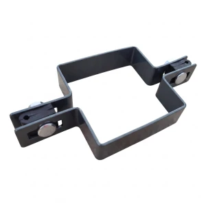 Zwischenschelle für Zaunpaneele 80×80 mm, grafit RAL 7016 – Komplettset