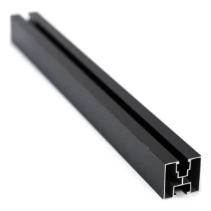 PV-Montageprofil Aluminium 40×40 mm eloxiert schwarz – Schiene 625 cm für M10-Schrauben