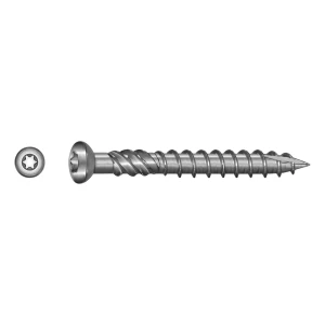 TOBSTEEL Terrassenschraube Quadra-Speed ART. 9001 Edelstahl C1 5,0 x 70 mm TX25