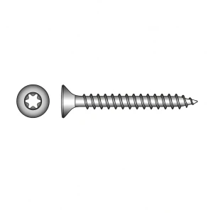 TOBSTEEL Holzbauschraube A2 5,0×20 mm TX25 Senkkopf – 500 Stk.