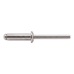 Blindniet Edelstahl A2/A2 ISO 15983 3,0×10 mm – Flachkopf, offen – Karton 500 Stk.