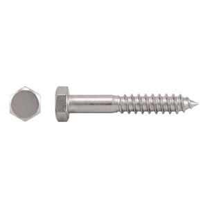 Holzschraube Edelstahl A2 DIN 571 12×80 mm – Sechskantkopf – Karton 50 Stk.