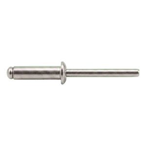Blindniet Edelstahl A2/A2 ISO 15983 4,0×16 mm – Flachkopf, offen – Karton 500 Stk.
