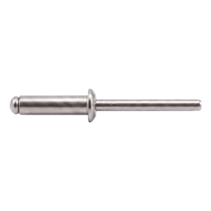 Blindniet Edelstahl A4/A4 ISO 15983 4,0×12 mm – Flachkopf, offen – Karton 500 Stk.