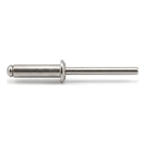 Blindniet Edelstahl A2/A2 ISO 15983 4,0×12 mm – Flachkopf, offen – Karton 500 Stk.