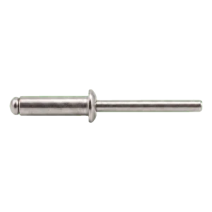 Blindniet Edelstahl A2/A2 ISO 15983 5,0×12 mm – Flachkopf, offen – Karton 500 Stk.