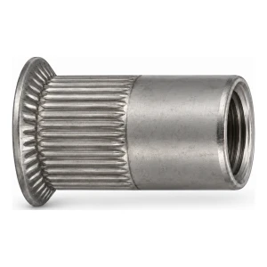 Blindnietmutter Edelstahl A4 M8×19 mm – Senkkopf, gerändelter Schaft – Karton 250 Stk.