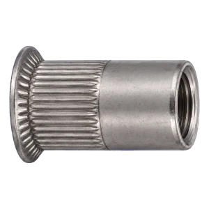 Blindnietmutter Edelstahl A2 M8×19 mm – Senkkopf, gerändelter Schaft – Karton 250 Stk.