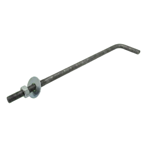 Ankerschraube L-Form (gebogener Schraubverbinder) M14 × 450 mm, schwarz