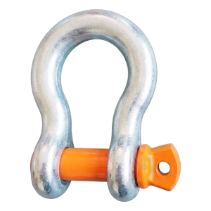 Schäkel geschweifte Form verzinkt 2 t – Bolzen Ø16 mm, EN 13889
