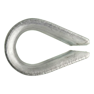 Kausche verzinkt für Seil 3 mm – DIN 6899 B