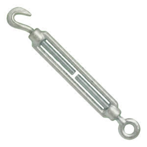 Spannschloss Haken–Öse verzinkt M24×255 mm, DIN 1480