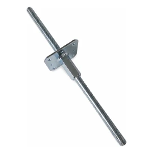 Pfostenträger höhenverstellbar 110×110 mm, Gewinde M20 – Höhe 500 mm, verzinkt