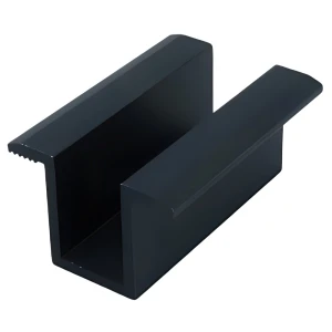 Mittlere Druckklemme - H25 L50 mit Erdungspin schwarz