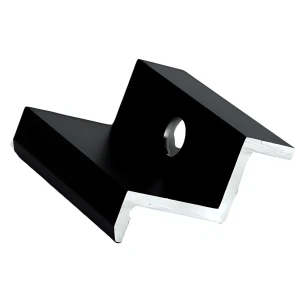 Endklemme - M8 Loch - Aluminium 6060 - H32 Eloxiert