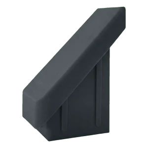 Pfostenkappe zum Einstecken für Zaunpfosten 20×30 mm, schräg 45°, Anthrazit, Wandstärke 2,0 mm