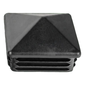 Lamellenstopfen quadratisch 15×15 mm pyramidenförmig, schwarz