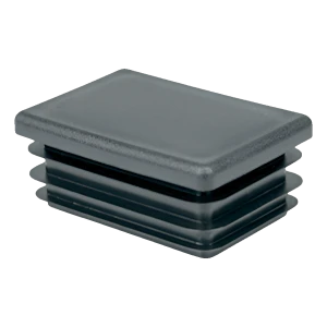 Lamellenstopfen rechteckig 15×25 mm, Anthrazit