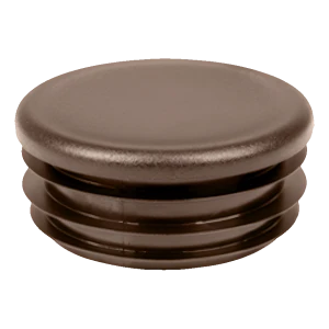 Lamellenstopfen rund Ø 12 mm, braun (RAL 8028)
