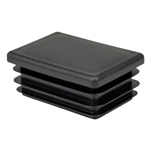 Lamellenstopfen rechteckig 10×20 mm, schwarz, Wandstärke 0,8–1,0 mm