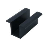 Mittlere Druckklemme - H25 L50 mit Erdungspin schwarz