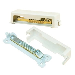 Potentialausgleichsschiene Pawbol 8-polig Kupfer 176x52x52mm grau