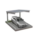 Solarcarport für 1 Fahrzeug L 5,7m x 3,3m Photovoltaik-Parkplatz GPV-101-06