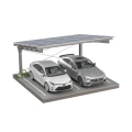 Solarcarport für 2 Fahrzeuge L 5,7m x 5,2m Photovoltaik-Parkplatz GPV-101-14