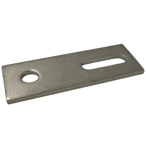 Montageplatte M12 110x40x5 mm Edelstahl 1.4301